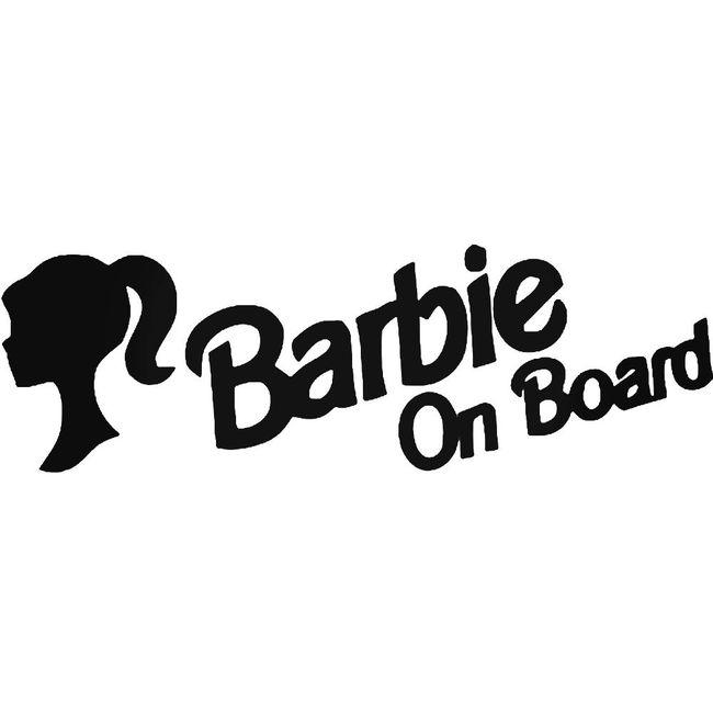 Barbie On Board Decal Sticker