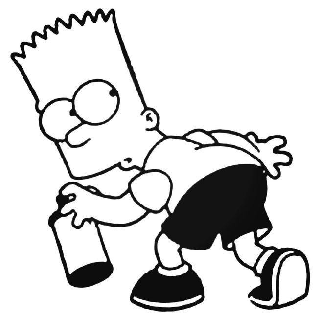 Bart Simpson 1 Decal Sticker