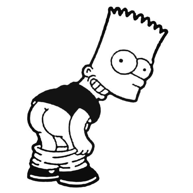 Bart Simpson 2 Decal Sticker