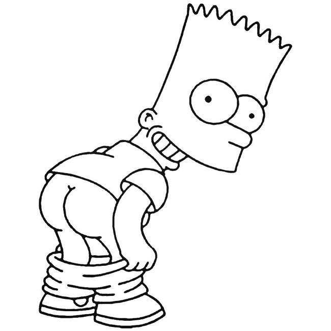 Bart Simpson 4 Decal Sticker