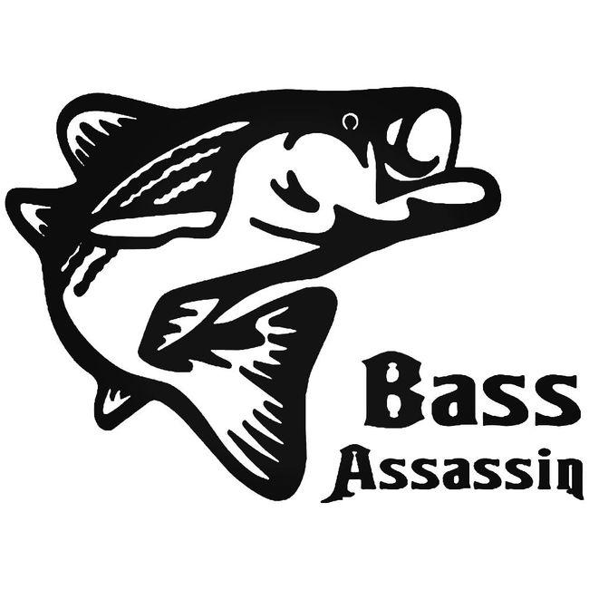 Bass Assassin Fish Fishing Decal Sticker