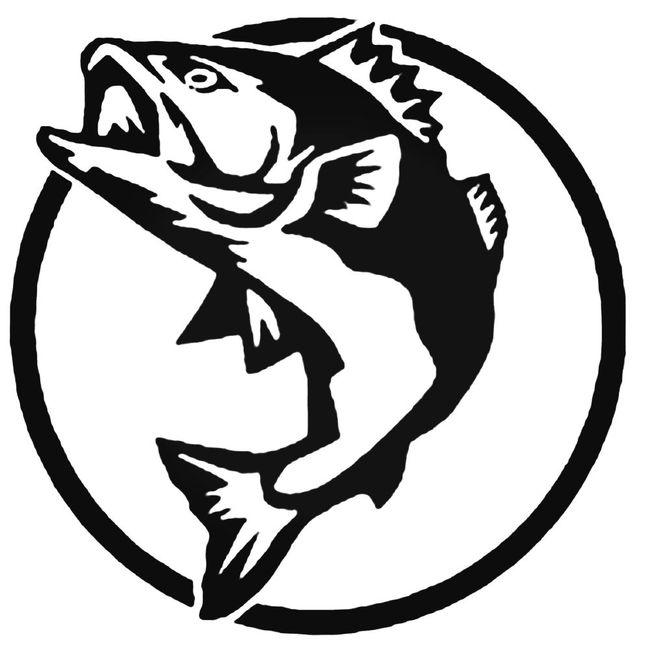 Bass Fish Vinyl Decal Sticker