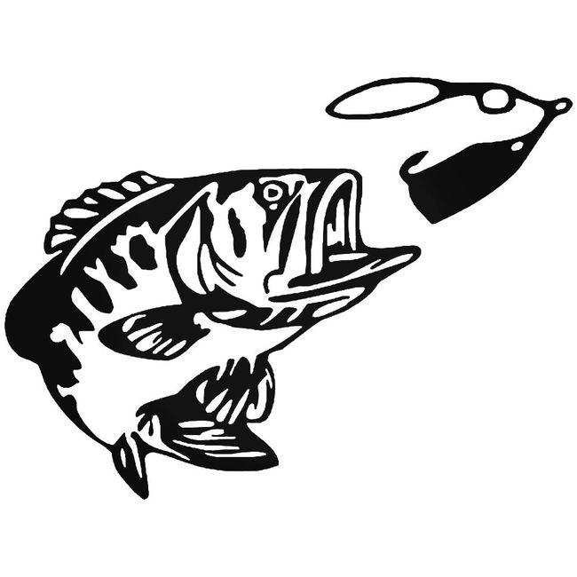 Bass Fishing Fish Lure Decal Sticker