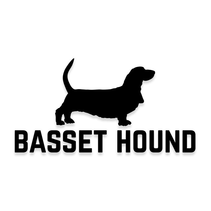 Basset Hound Car Decal Dog Sticker for Windows