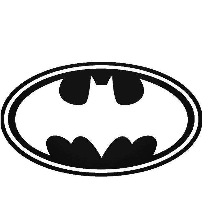Batman 1989 Movie Symbol Out With Outer Ring Decal Sticker