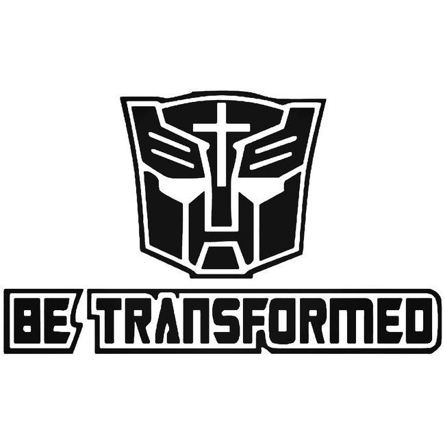Be Transformed Christian Decal Sticker