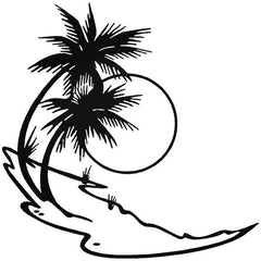 Beach Dog Decal Sticker