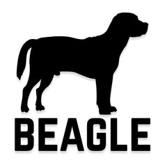 Beagle Car Decal Dog Sticker for Windows