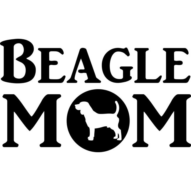 Beagle Mom Dog Car Window Decal Sticker