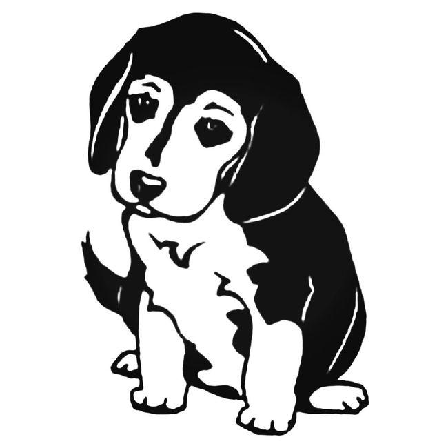 Beagle Pup Decal Sticker