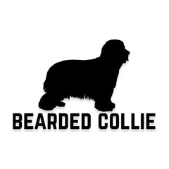Bearded Collie Car Decal Dog Sticker for Windows