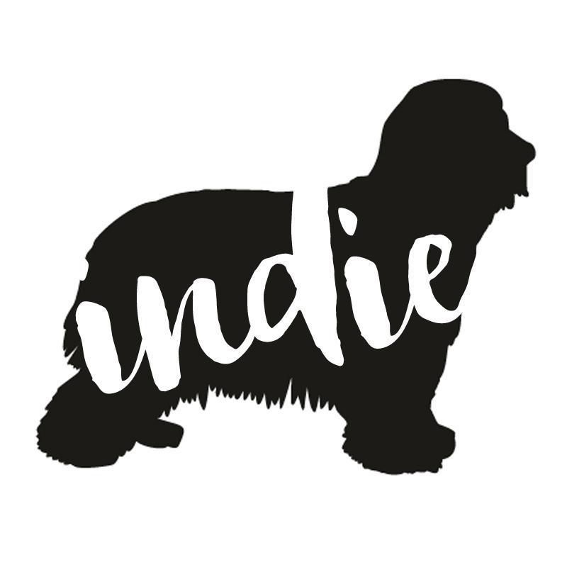 Bearded Collie Dog Decal Sticker for Car Windows