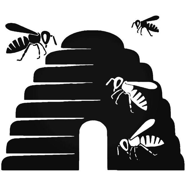 Bees Beehive Decal Sticker
