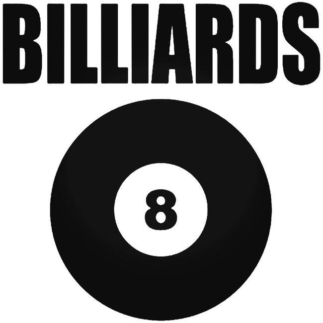 Billiards Decal Sticker