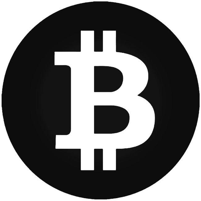 Bitcoin Cryptocurrency Logo 1 Decal Sticker