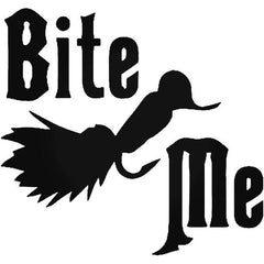 Bite Me Fish Fishing Lure 2 Decal Sticker