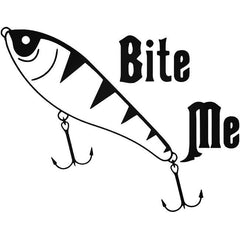 Bite Me Fishing Sportsman Decal Sticker