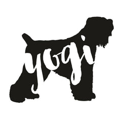 Black Russian Terrier Dog Decal Sticker for Car Windows