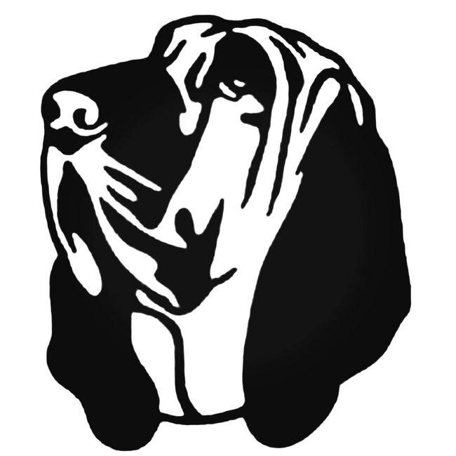 Bloodhound Head Decal Sticker
