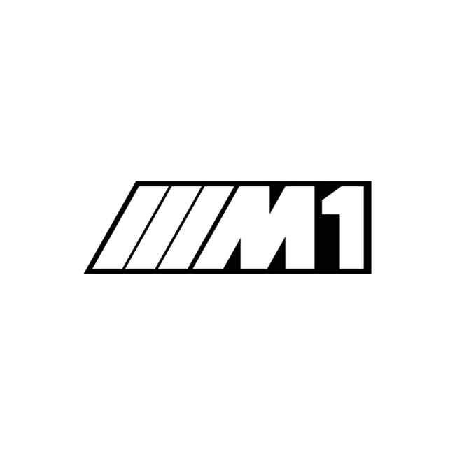 Bmw M1 Contour Decal Sticker