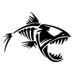 Bone Fish Car Decal Sticker