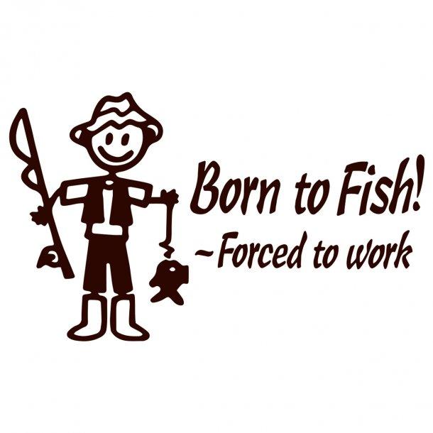 Born To Fish Decal