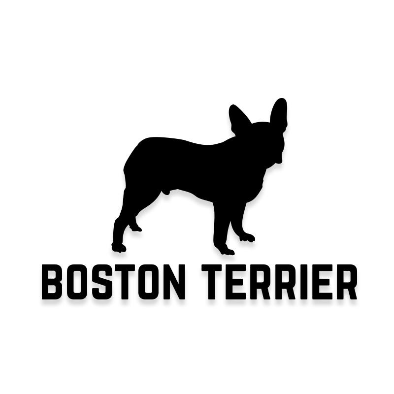 Boston Terrier Car Decal Dog Sticker for Windows