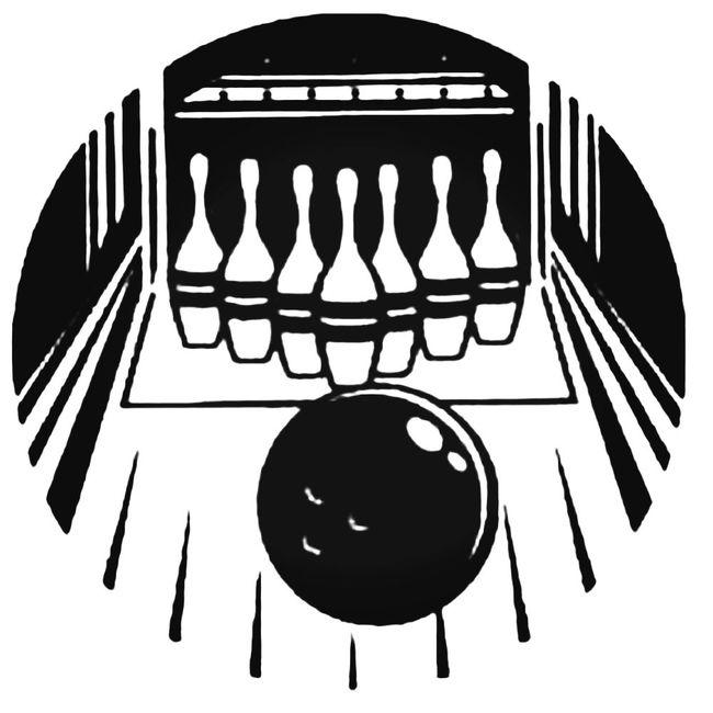 Bowling Design Vinyl Decal Sticker