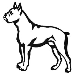 Boxer Bulldog Vinyl Decal Sticker
