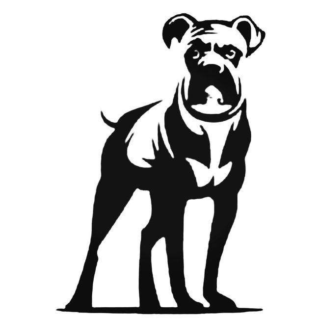 Boxer Dog Decal Sticker