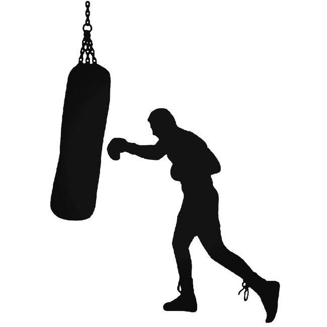 Boxing Boxer Bag Decal Sticker
