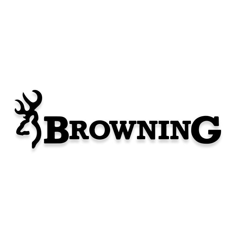 Browning Deer Antlers Hunting Logo Decal Sticker