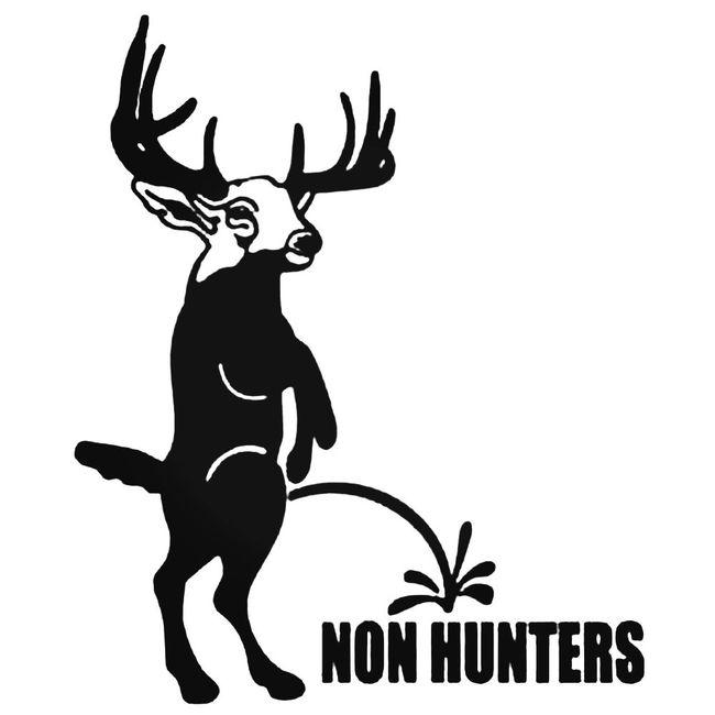 Buck Non Hunters Decal Sticker