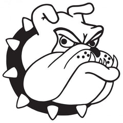Bulldog Head Decal Sticker