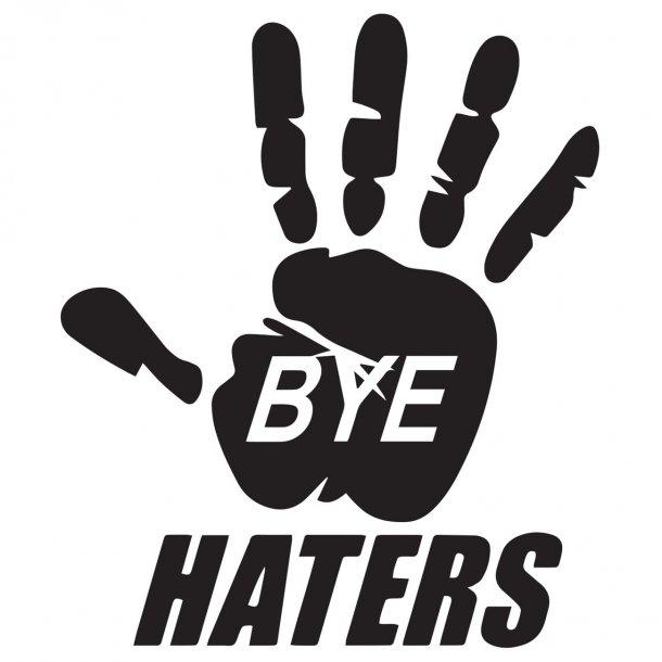 Bye Haters Decal Sticker