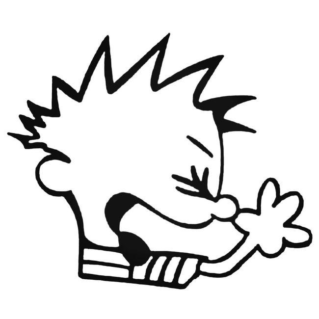 Calvin Booger Decal Sticker