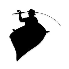 Canoe Boat Fishing Car Decal