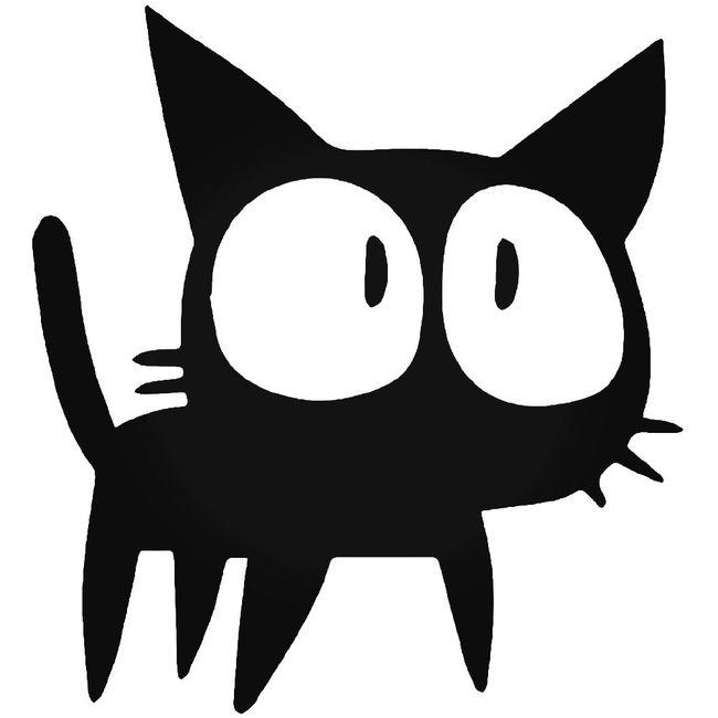 Cat Big Eyes Pet Decal Sticker