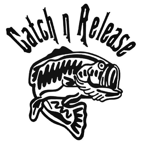 Catch And Release Bass Decal Sticker – Decalfly