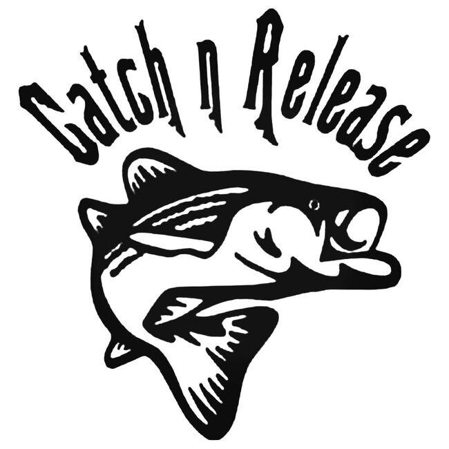 Catch And Release Bass Vinyl Decal Sticker