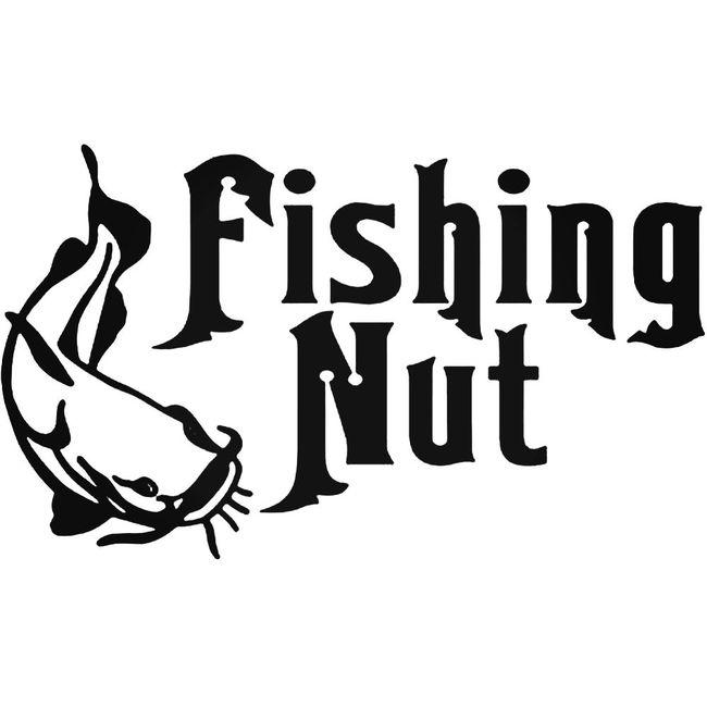 Catfish Fishing Nut Sportsman Decal Sticker