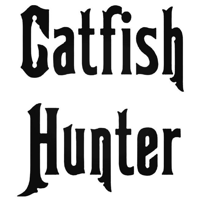 Catfish Fishing Fish Hook Decal Sticker