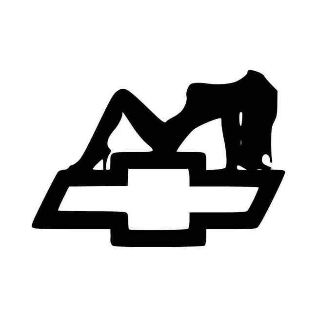 Chevy Mudflap Girl Decal Sticker