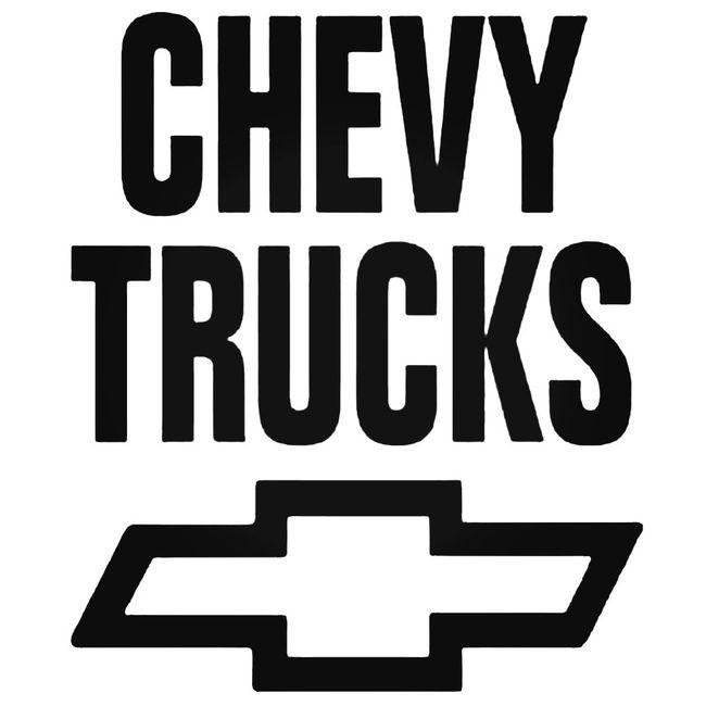 Chevy Truck Stacked Decal Sticker