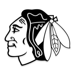 Chicago Blackhawks NHL Hockey Indian Mascot Decal Sticker