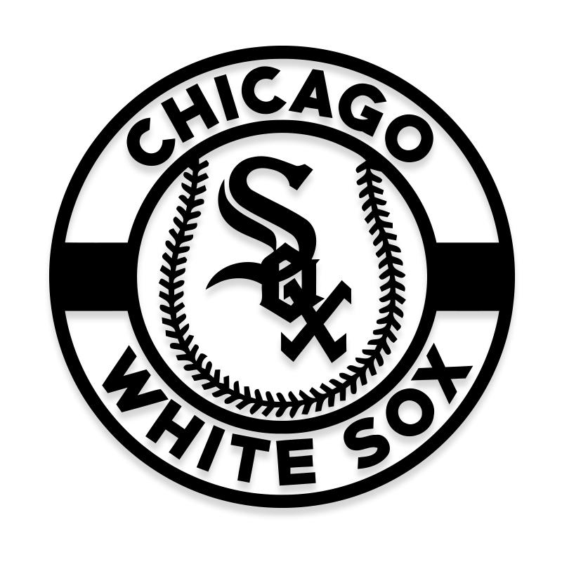  Chicago Baseball - Vintage White Sox Bumper Sticker Window  Vinyl Decal 5 : Automotive