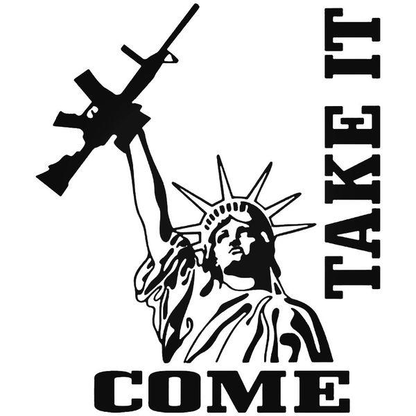 Come Take It Guns Vinyl Decal Sticker