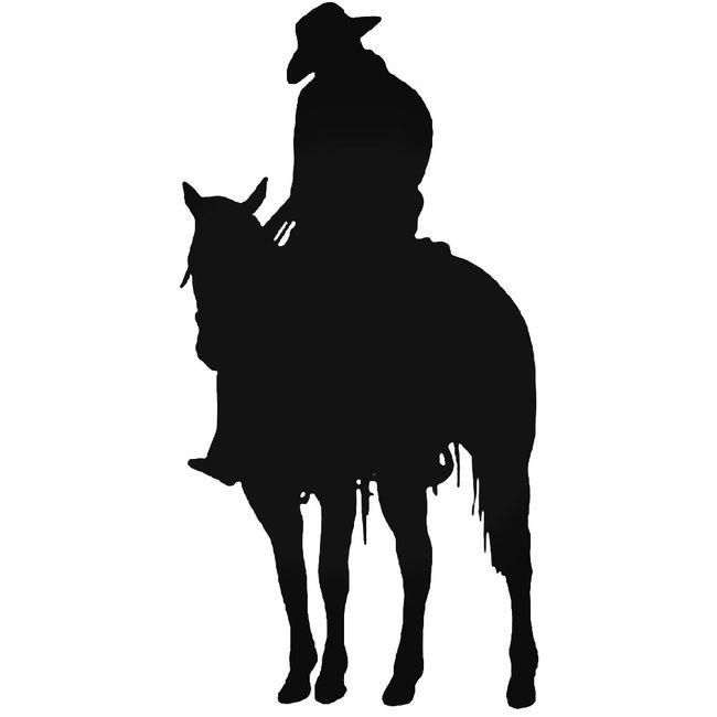 Cowboy Truck Decal Sticker