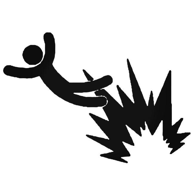 Crash Explosion Decal Sticker – Decalfly