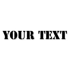 Custom Text Vinyl Decal Sticker 28